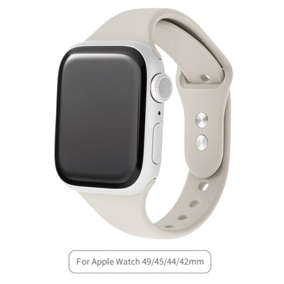 gramas-colors-slim-silicone-watch-band-compatible-with-apple-watch-49mm-46mm-45mm-44mm-waterproof-sweatproof-strap-starry-white-260804020436
